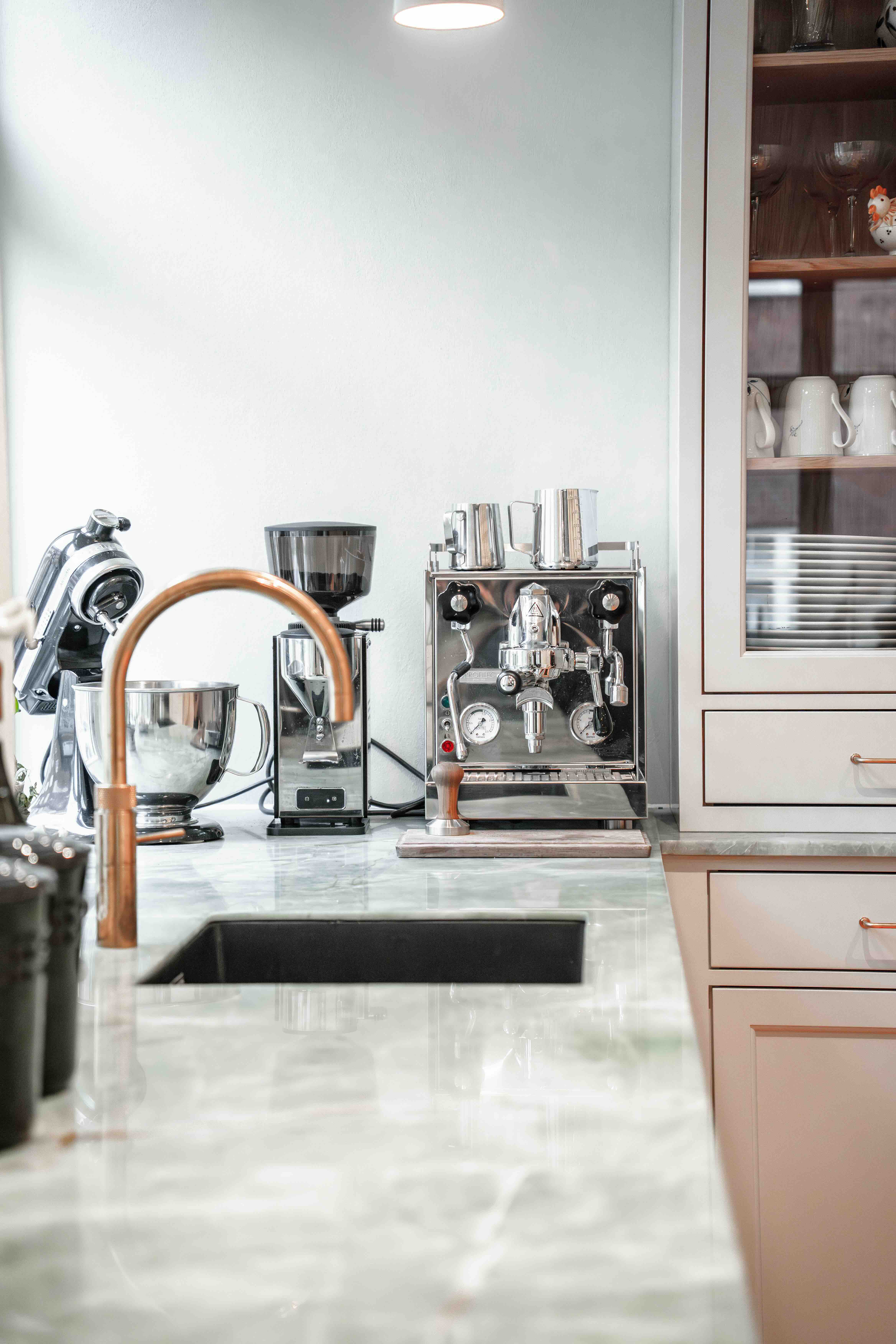 Kombination af messing of stål